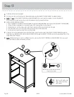 Предварительный просмотр 18 страницы Sauder Carson Forge Collection 415117 Instruction