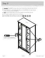 Предварительный просмотр 26 страницы Sauder Coral Cape 423808 Manual