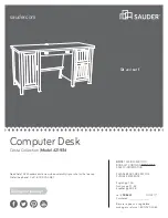 Preview for 1 page of Sauder Costa 421934 Manual