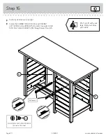 Предварительный просмотр 20 страницы Sauder Cottage Road 416039 Instruction Booklet