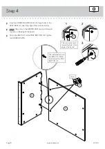 Предварительный просмотр 8 страницы Sauder Craft Pro 417047 Instruction Booklet