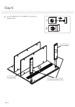 Предварительный просмотр 10 страницы Sauder Craft Table 421417 Instruction Booklet