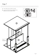 Предварительный просмотр 11 страницы Sauder Craft Table 421417 Instruction Booklet