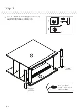 Предварительный просмотр 12 страницы Sauder Craft Table 421417 Instruction Booklet