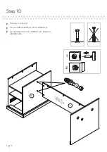 Предварительный просмотр 14 страницы Sauder Craft Table 421417 Instruction Booklet