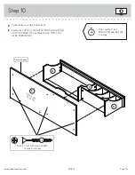 Предварительный просмотр 15 страницы Sauder Edge Water 419401 Manual