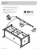 Предварительный просмотр 15 страницы Sauder Entertainment Credenza 412922 Instruction Booklet