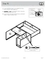 Предварительный просмотр 21 страницы Sauder Harvest Mill 404961 Assembly Manual