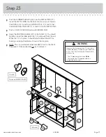 Предварительный просмотр 27 страницы Sauder Harvest Mill 404963 Manual