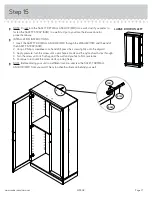 Предварительный просмотр 21 страницы Sauder HomePlus 422428 Instruction Booklet