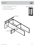 Предварительный просмотр 27 страницы Sauder HomePlus 422428 Instruction Booklet