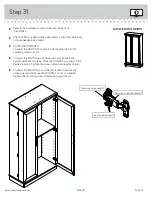 Предварительный просмотр 37 страницы Sauder HomePlus 422428 Instruction Booklet