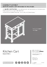 Предварительный просмотр 1 страницы Sauder Kitchen Cart 419324 Instruction Booklet