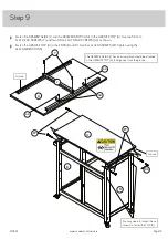 Предварительный просмотр 13 страницы Sauder Kitchen Cart 419324 Instruction Booklet