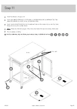 Предварительный просмотр 15 страницы Sauder Kitchen Cart 419324 Instruction Booklet