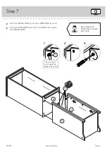 Предварительный просмотр 11 страницы Sauder Linen Tower 414819 Manual