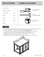 Предварительный просмотр 2 страницы Sauder Litter Box Credenza Manual