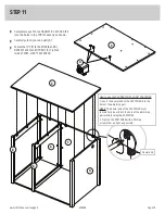 Предварительный просмотр 15 страницы Sauder Litter Box Credenza Manual