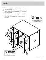 Предварительный просмотр 18 страницы Sauder Litter Box Credenza Manual