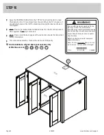 Предварительный просмотр 20 страницы Sauder Litter Box Credenza Manual