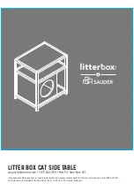 Предварительный просмотр 1 страницы Sauder litterbox 427333 Manual