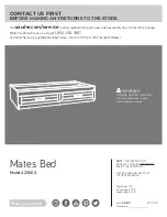 Предварительный просмотр 1 страницы Sauder Mates Bed 423003 Instruction Booklet