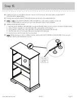 Предварительный просмотр 21 страницы Sauder New Grange 420021 Manual