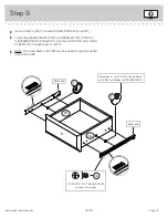Предварительный просмотр 13 страницы Sauder Shoal Creek Night Stand 410412 Manual