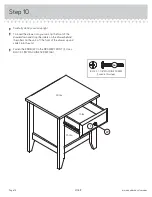 Предварительный просмотр 14 страницы Sauder Shoal Creek Night Stand 410412 Manual