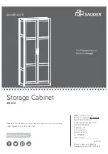 Sauder Storage Cabinet 419496 Instruction Booklet предпросмотр