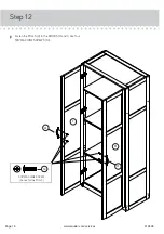 Предварительный просмотр 16 страницы Sauder Storage Cabinet 419496 Instruction Booklet