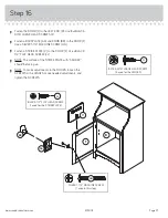 Предварительный просмотр 21 страницы Sauder Summer Home 401902 Manual