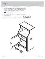 Предварительный просмотр 22 страницы Sauder Summer Home 401902 Manual