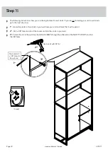 Предварительный просмотр 20 страницы Sauder Tremont Row 427971 Manual