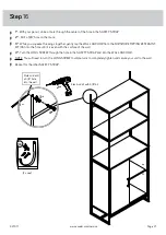 Предварительный просмотр 21 страницы Sauder Tremont Row 427971 Manual