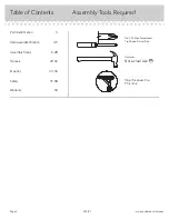 Preview for 2 page of Sauder Trestle 424127 Instruction Booklet