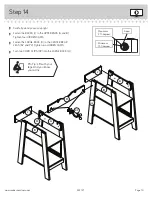 Preview for 19 page of Sauder Trestle 424127 Instruction Booklet