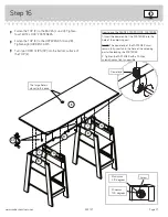 Preview for 21 page of Sauder Trestle 424127 Instruction Booklet