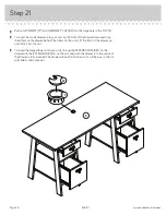 Preview for 26 page of Sauder Trestle 424127 Instruction Booklet