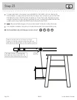 Preview for 28 page of Sauder Trestle 424127 Instruction Booklet