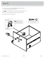 Предварительный просмотр 19 страницы Sauder Via 419610 Manual