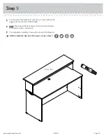 Предварительный просмотр 13 страницы Sauder Via 419641 Instruction Booklet