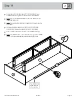 Предварительный просмотр 19 страницы Sauder worksense MASON PEAK Hutch 427809 Assembly