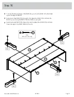 Предварительный просмотр 21 страницы Sauder worksense MASON PEAK Hutch 427809 Assembly