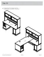 Предварительный просмотр 25 страницы Sauder worksense MASON PEAK Hutch 427809 Assembly