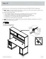 Предварительный просмотр 27 страницы Sauder worksense MASON PEAK Hutch 427809 Assembly