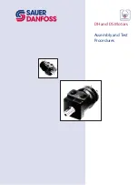 Preview for 1 page of Sauer Danfoss DH 100 Assembly And Test Procedures