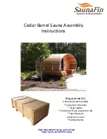 Preview for 1 page of SaunaFin Clear Western Red Cedar Assembly Instructions Manual