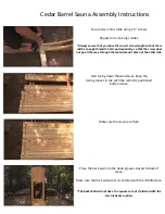 Preview for 4 page of SaunaFin Clear Western Red Cedar Assembly Instructions Manual