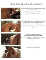 Preview for 9 page of SaunaFin Clear Western Red Cedar Assembly Instructions Manual